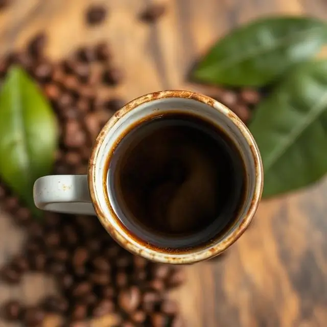 A cup of single-origin Ethiopian coffee.