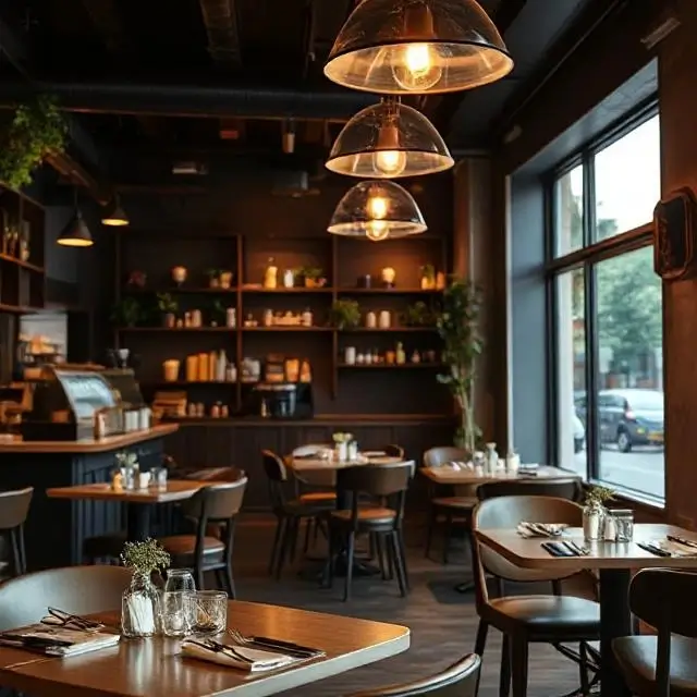 A cozy corner of the coffee shop, perfect for a private event.